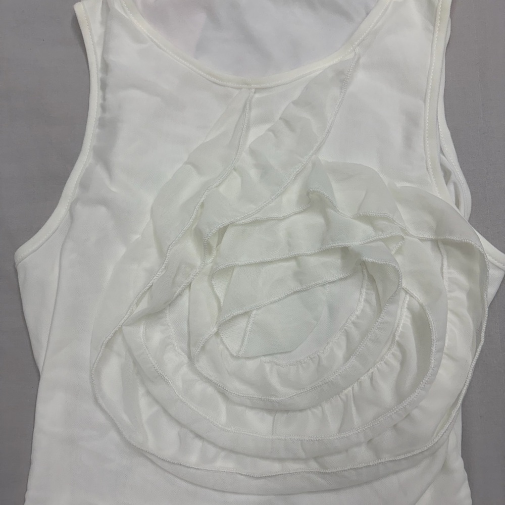 SHEIN White Layered Tank Top